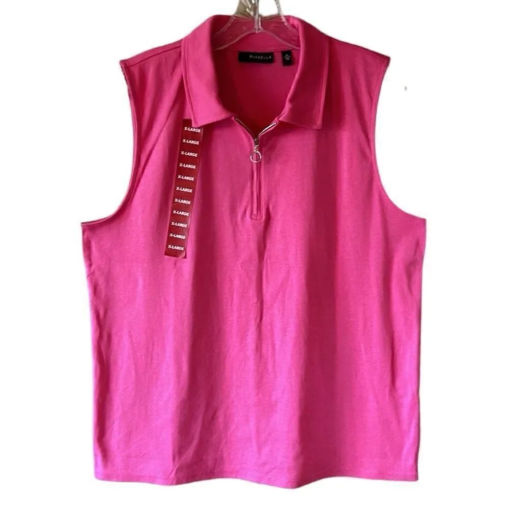 NEW Rafaella Pink Sleeveless Shirt